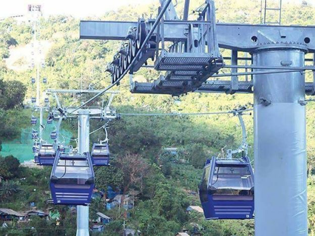 Cable Car Golden Rock Pfahl