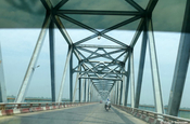Strecke Yangon nach Pathein Irrawaddy Brücke 