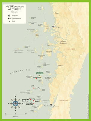 Karte Mergui Archipel