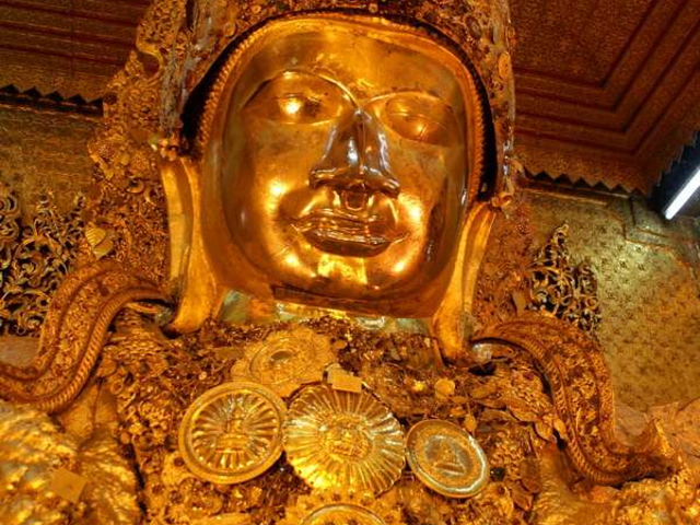 Mahamuni Buddha in Mandalay Myanmar