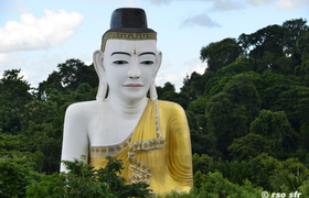 Shwesandaw Pagode Pyay Blick auf Sehtatgyi-Buddha
