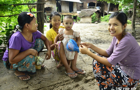 Frauen und Baby Myanmar
