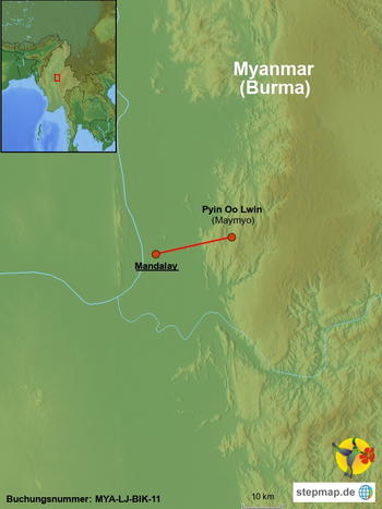 Stepmap Karte Mandalay Pyin Oo Lwin Myanmar