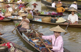 Inle See Schwimmender Markt Myanmar