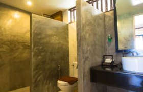 Badezimmer Superior-Zimmer Nyaung Oo Phee Resort