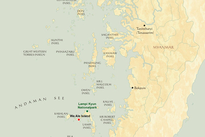 Mergui Karte Myanmar