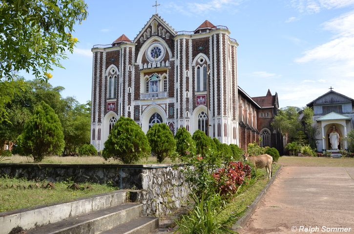 Holy Family Cathedral in Mawlamyaing, Myanmar