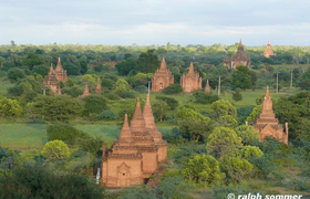 Sicht auf Königsstadt Bagan Myanmar