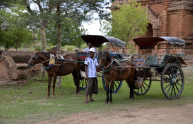 Kutschenfahrt Old Bagan
