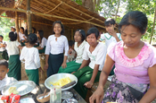 Schulkantine in Dawei, Myanmar