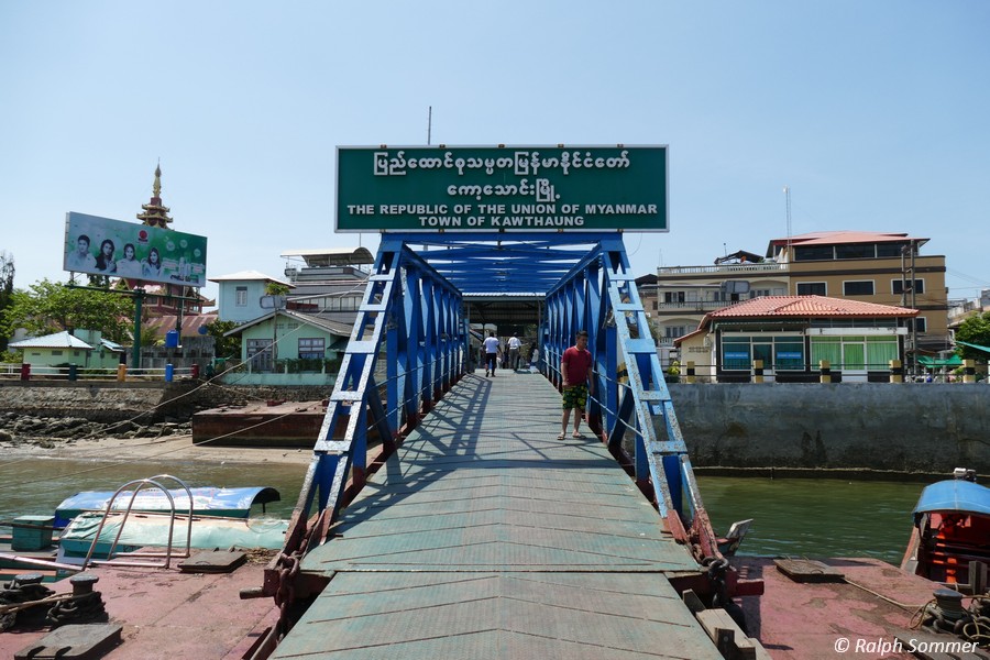 Bootssteg in Kawthaung